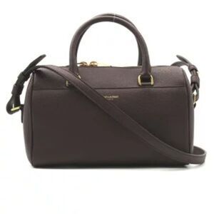 Saint Laurent Baby Duffle Leather Bordeaux 2-Way Shoulder Bag